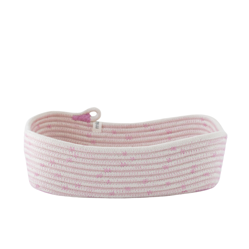 Rectangular Basket (S) - Strawberry Pink Soft Serve Sprinkles (BSK124211PDW-S) Main Image